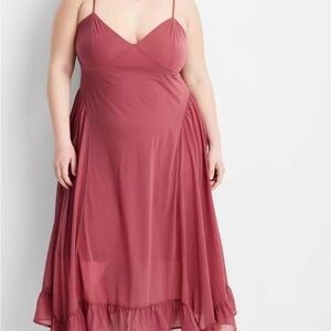 Future Collective Pink Cami Midi Dress 3x NWT